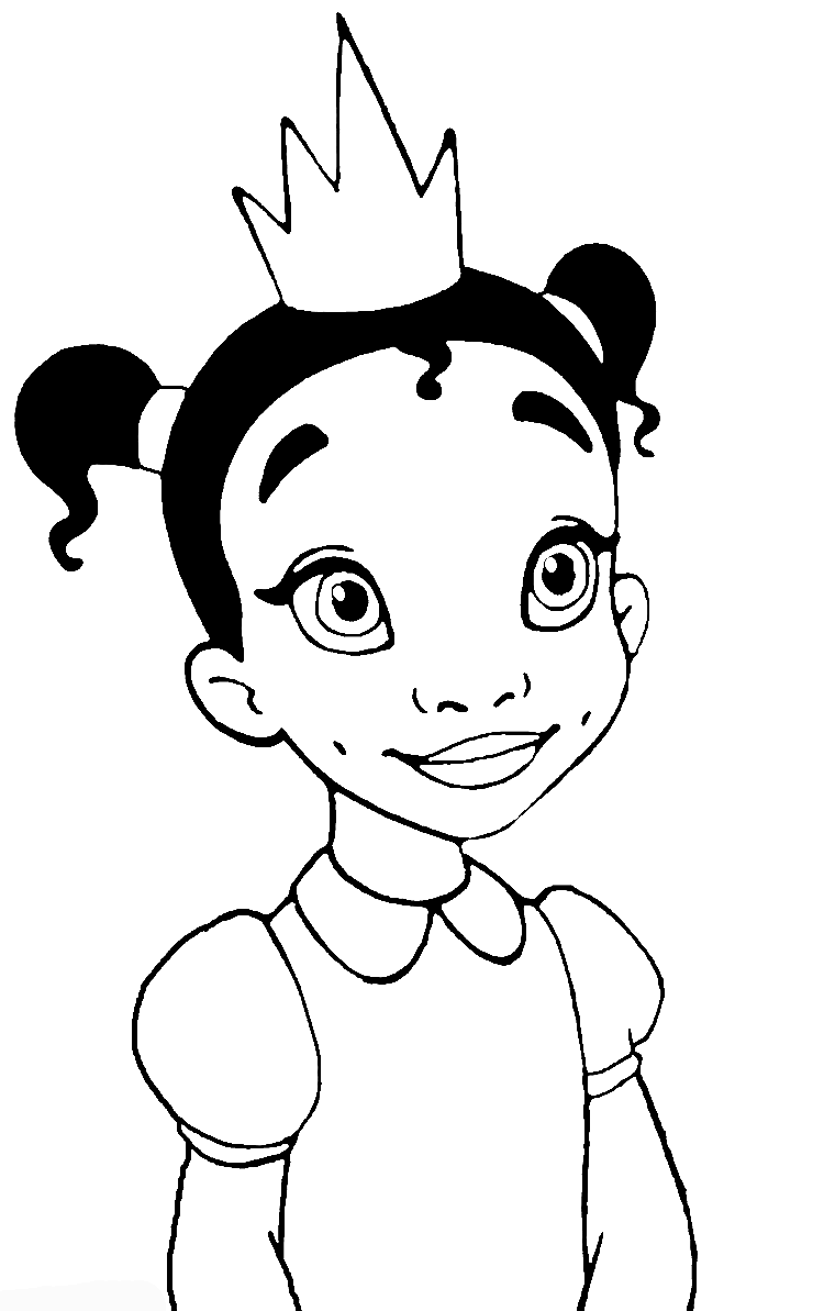 coloring pages tiana