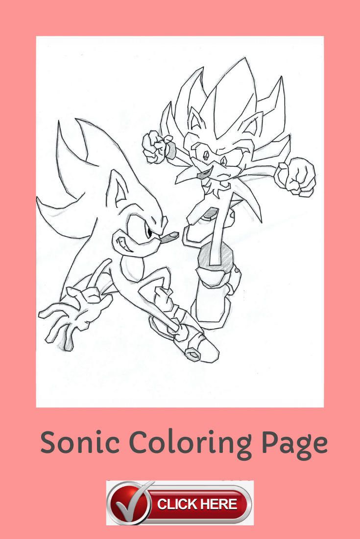 Sonic Coloring Page