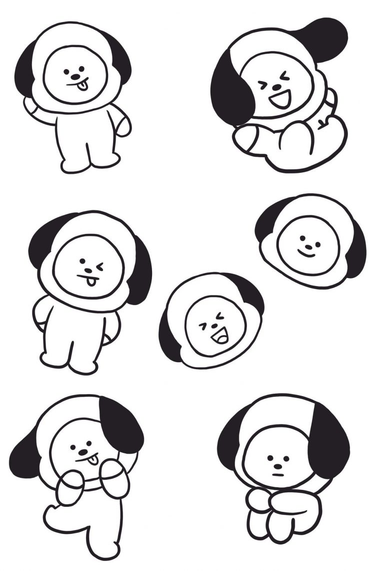 bt21 coloring pages bt21 coloring pages