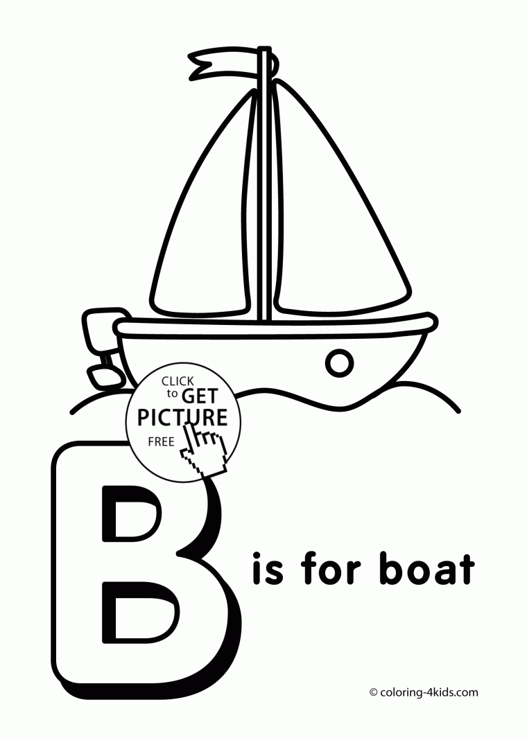coloring pages for the letter b
