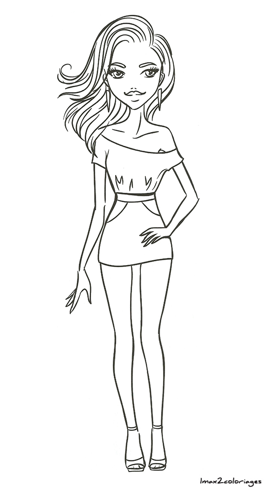 Amuses-Toi À Colorier Ces Filles À La Mode, La Mode Fille destiné Coloriage Top Model À Habiller Amuses-Toi À Colorier Ces Filles À La Mode, La Mode Fille destiné Coloriage Top Model À Habiller
