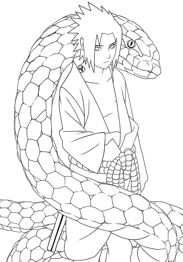 Anime Naruto Coloring Page : Coloring Sky encequiconcerne Naruto Coloring Pages