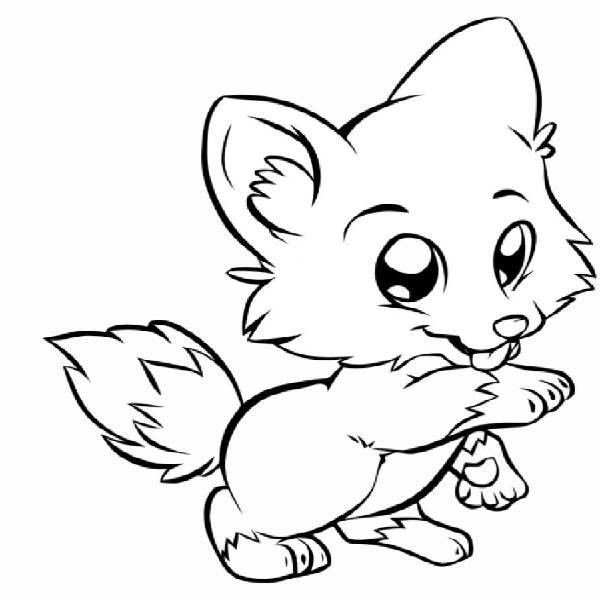 Baby Fox Coloring Pages | Fox, : Baby Fox Want To Touch pour Coloriage Bébé Renard
