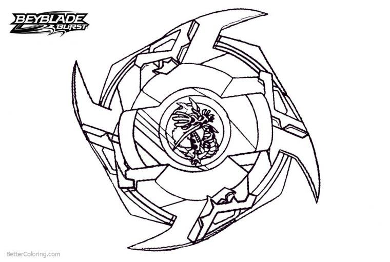 Beyblade Burst Coloring Pages Powerful Beyblade – Free destiné Coloriage Valtryek