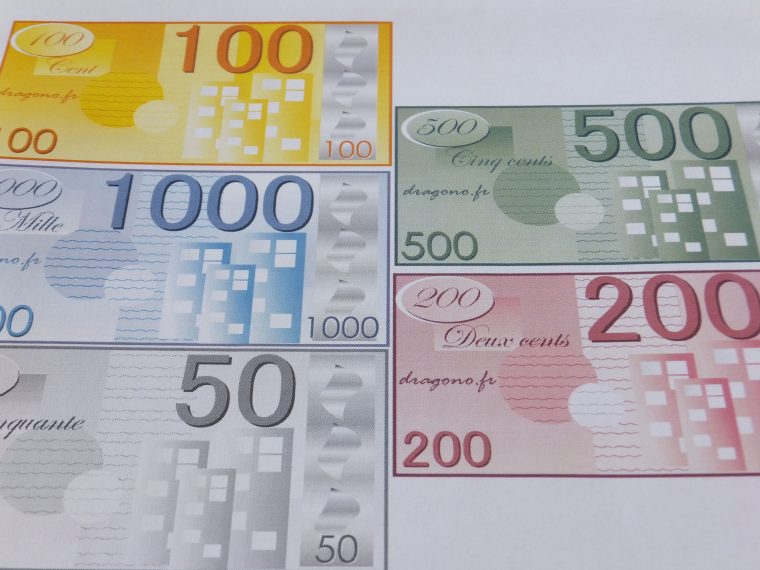 Billets De Fausse Monnaie À Imprimer-Jeux De Société serapportantà Faux Billet A Imprimer Pour Jouer