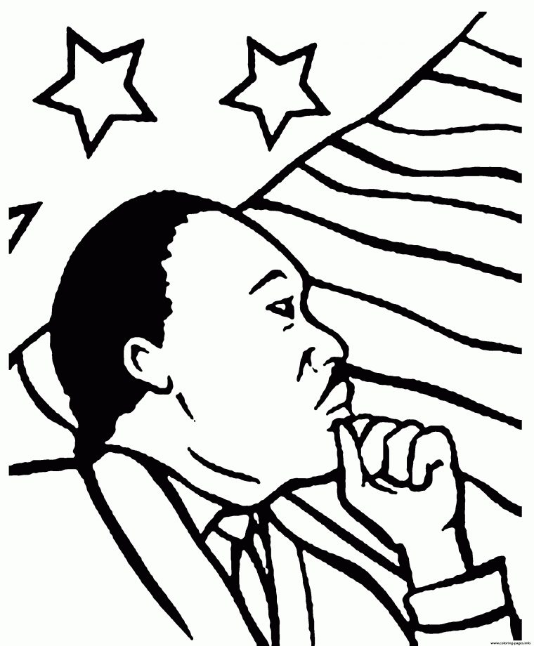 Black History Martin Luther King Day Coloring Pages Printable tout Martin Luther King Coloring Pages
