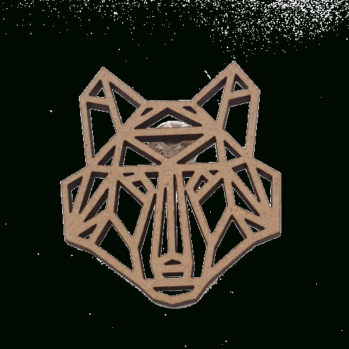 Broche Tête De Loup – Découpe – Animaux Style Origami pour Tete De Loup Origami Broche Tête De Loup – Découpe – Animaux Style Origami pour Tete De Loup Origami