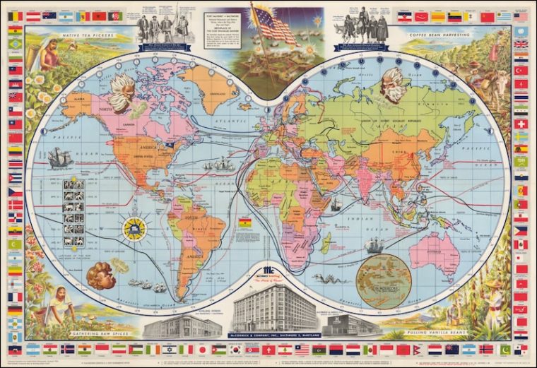 Cartes Monde Anciennes Cartes Imprimer Carte Du Monde | Etsy concernant Mappemonde A Imprimer