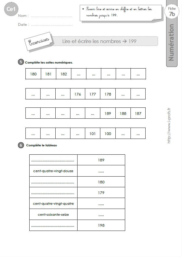 Ce1-Cycle2 Exercices Corriges: Lire Et Écrire Les Nombres tout Nombres Pairs Et Impairs Exercices À Imprimer
