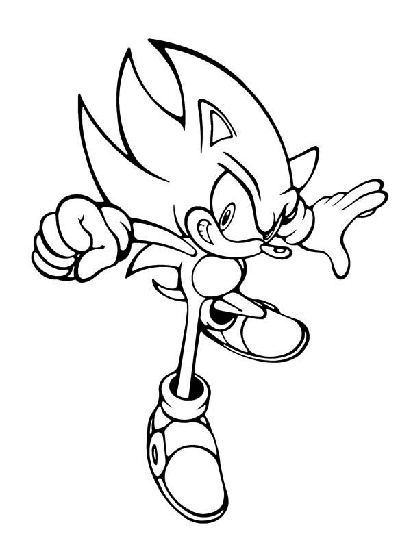 Classic Sonic Coloring Pages – Coloring Home dedans Sonic Coloring Page