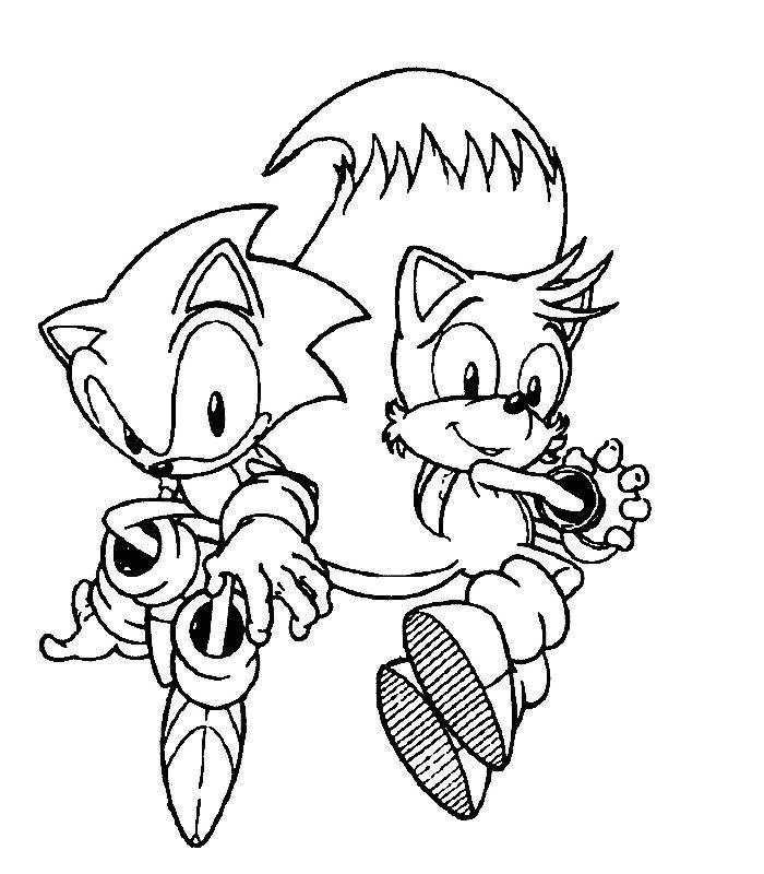 Classic Sonic Coloring Pages – Coloring Home tout Sonic Coloring Page