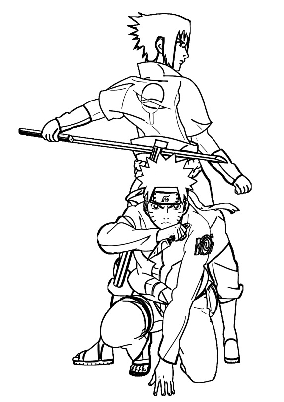 Coloriage Anime Naruto - Imprimer Ou Télécharger Gratuitement. pour Dessin Minato A Imprimer