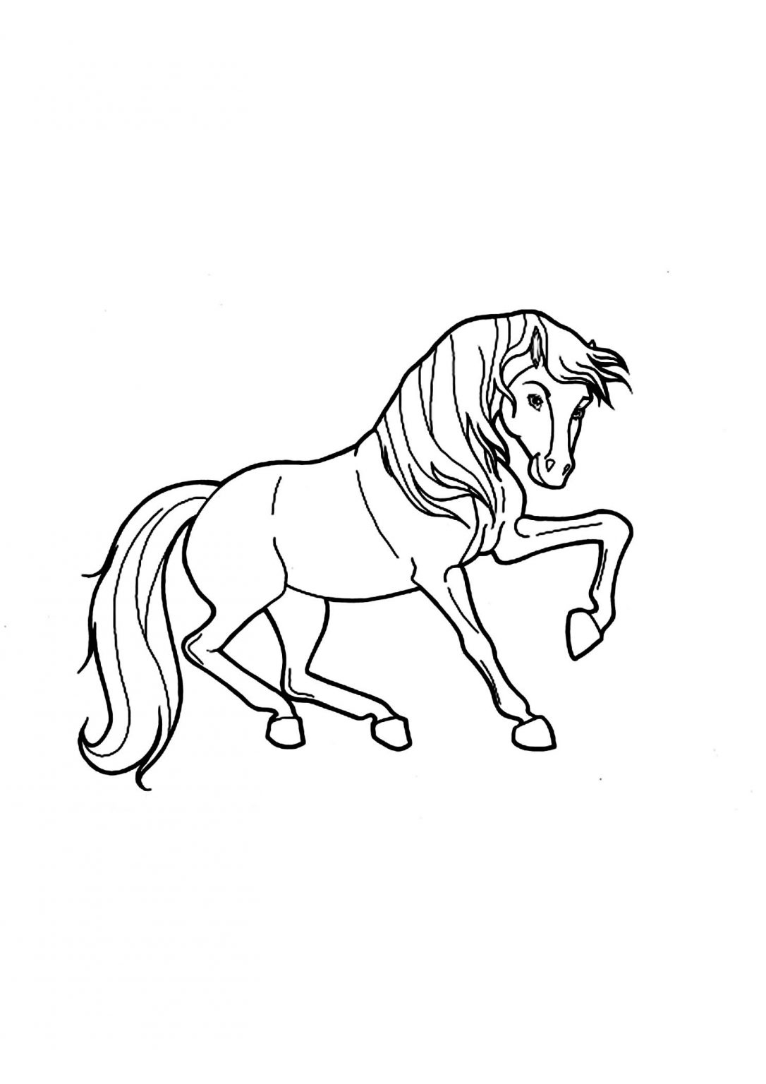 Coloriage De Cheval À Imprimer Gratuitement | Moncoloriage.fr serapportantà Dessin De Scorpion A Imprimer