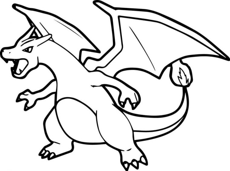 Coloriage Dracaufeu Pokemon Dessin Gratuit À Imprimer avec Coloriage Pokemon Dracaufeu