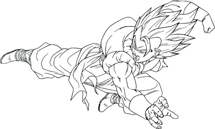 Coloriage Dragon Ball Z Sangoku Ultra Instinct Coloriage destiné Coloriage Sangoku Ultra Instinct