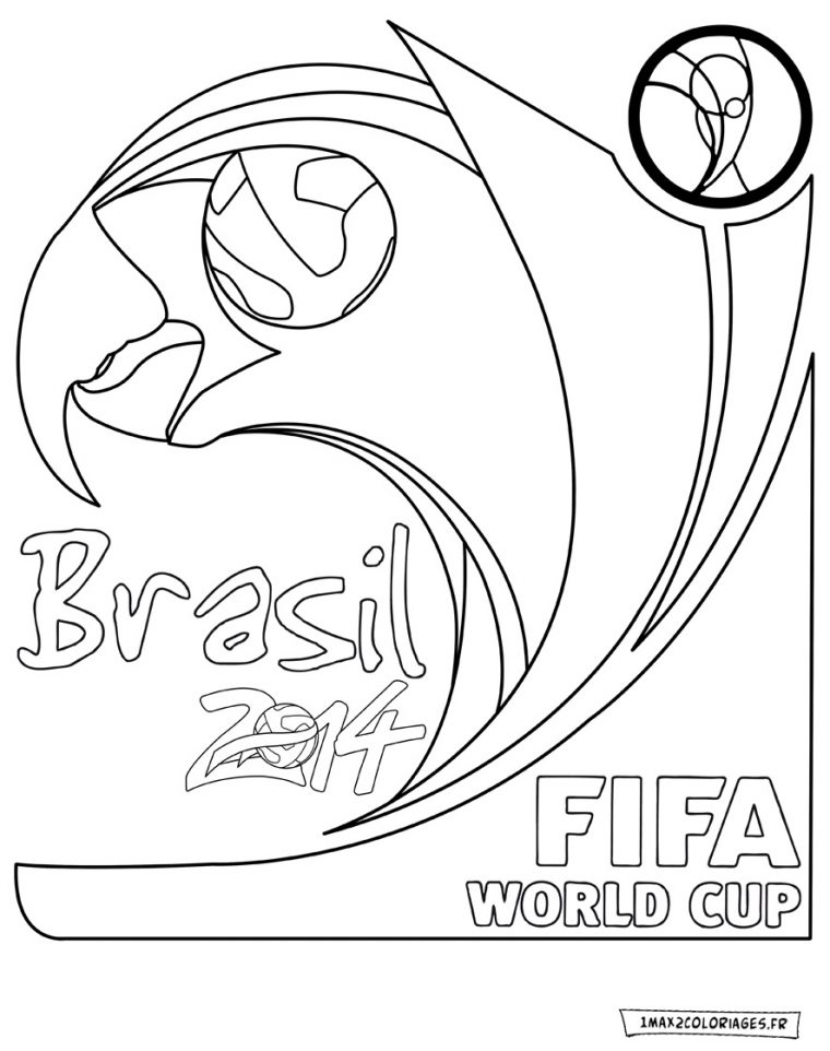 Coloriage Fifa Coupe Du Monde 2014 Logo,Logo Fifa World tout Coloriage Fifa