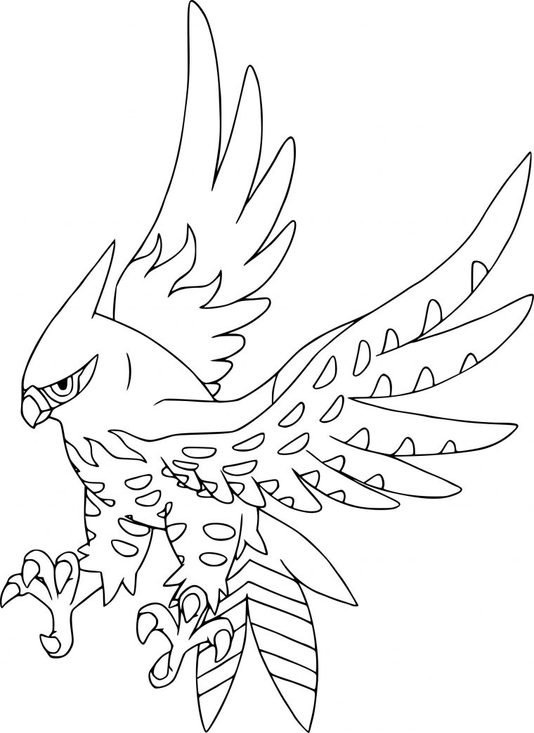 Coloriage Flambusard Pokemon À Imprimer encequiconcerne Coloriage A Imprimer Pokemon