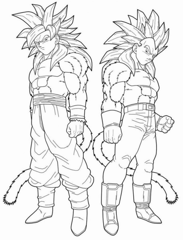 Coloriage Gogeta Nouveau Photos Go A Super Sayen 4 intérieur Coloriage Gogeta