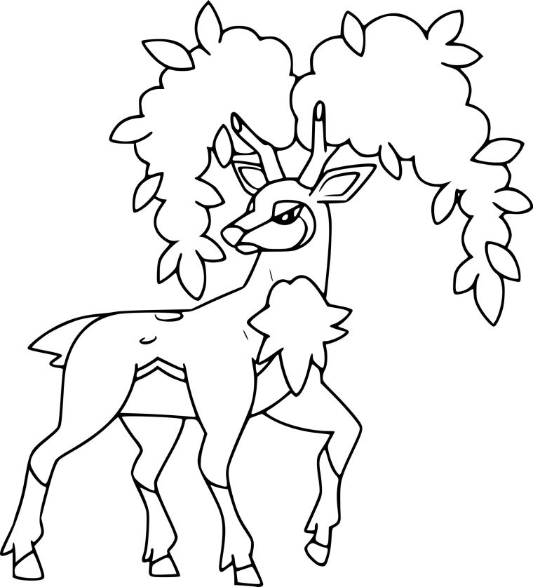 Coloriage Haydaim Automne Pokemon À Imprimer Sur avec Photo Pokemon A Imprimer