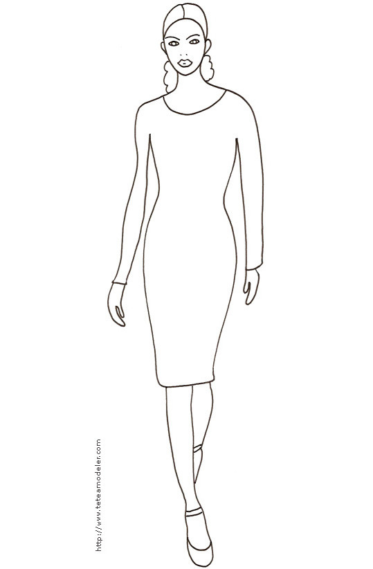 Coloriage Mannequin À Compléter Dessin Gratuit À Imprimer dedans Coloriage Top Model À Habiller Coloriage Mannequin À Compléter Dessin Gratuit À Imprimer dedans Coloriage Top Model À Habiller