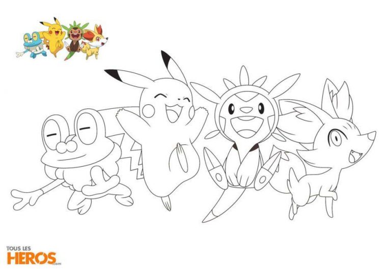 Coloriage Pokemon (Dessins De Pikachu, Sacha, Bulbizarre pour Coloriage Pokemon Salameche