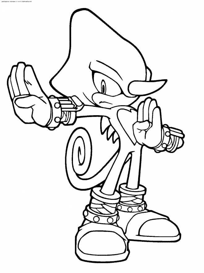 Coloriage Sonic Espio Prêt Dessin Gratuit À Imprimer à Coloriage Sonic Boom À Imprimer Gratuit