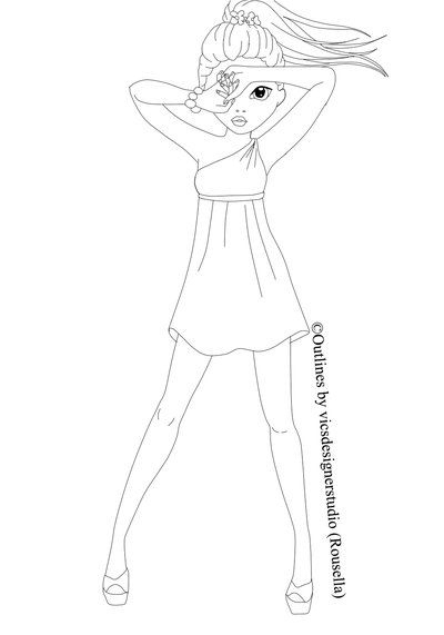 Coloriage Top Model À Imprimer – Greatestcoloringbook encequiconcerne Coloriage Top Model À Habiller