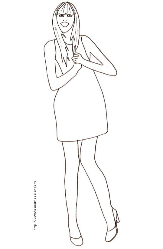 Coloriage Top Modèle Pour Enfant Dessin Gratuit À Imprimer à Coloriage Top Model À Habiller Coloriage Top Modèle Pour Enfant Dessin Gratuit À Imprimer à Coloriage Top Model À Habiller