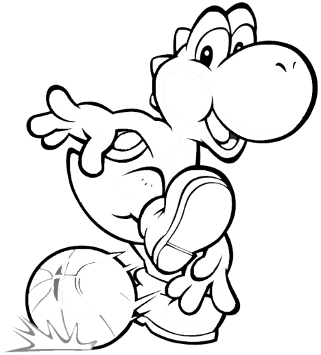Coloriages À Imprimer : Yoshi, Numéro : 184322 encequiconcerne Coloriage De Yoshi