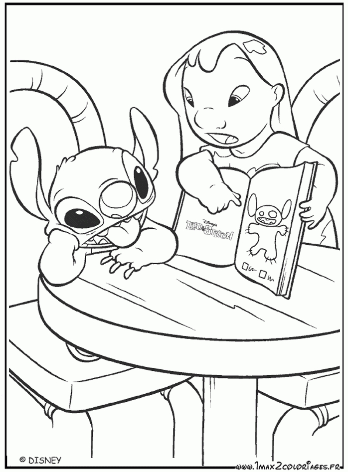 Coloriages Du Film D'Animation De Walt Disney : Lilo Et serapportantà Coloriage À Imprimer Disney Stitch