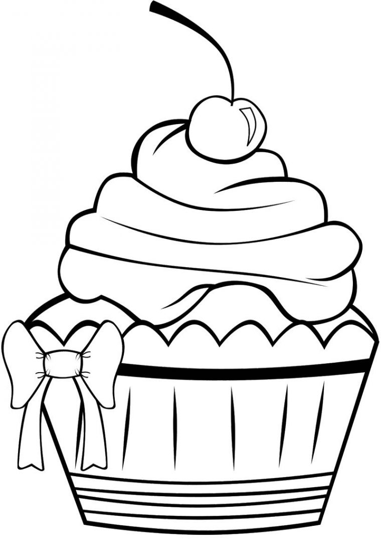 Coloring Page For Kids | Cupcake Coloring Pages, Cute dedans Coloriage Cupcake Kawaii