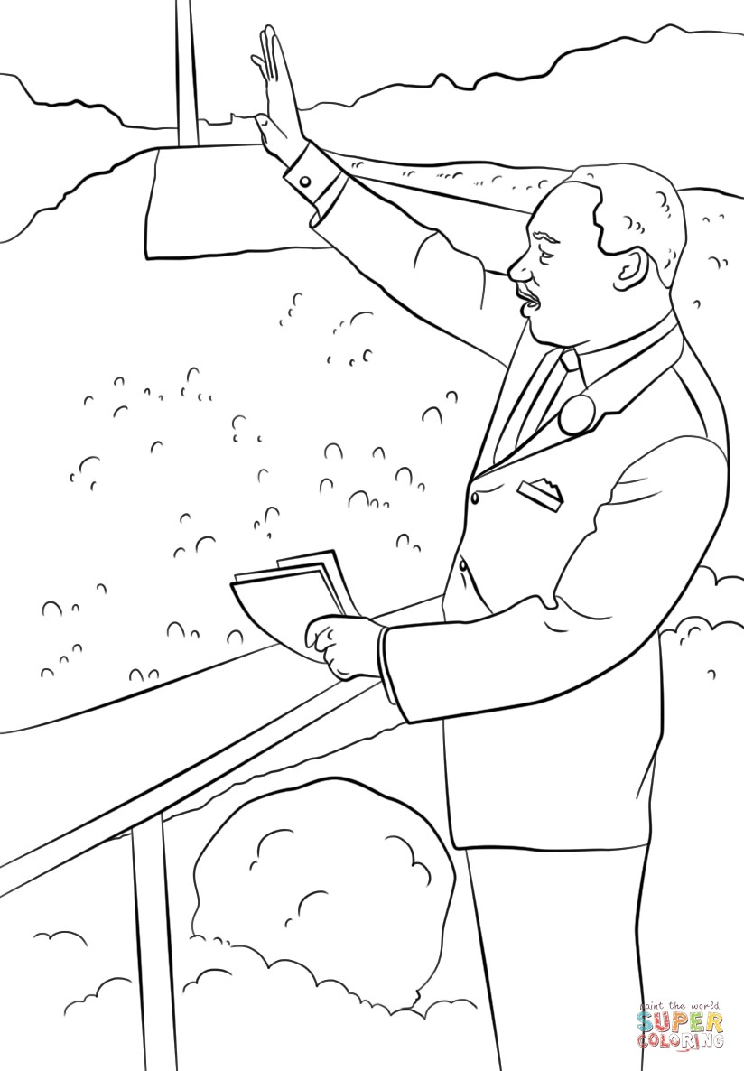Coloring Pages Of Mlk Jr At Getcolorings | Free serapportantà Mlk Coloring Pages