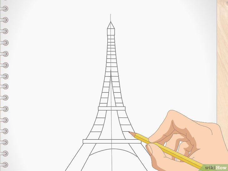 Comment Dessiner La Tour Eiffel (Avec Images) - Wikihow pour Comment Dessiner La Tour Eiffel
