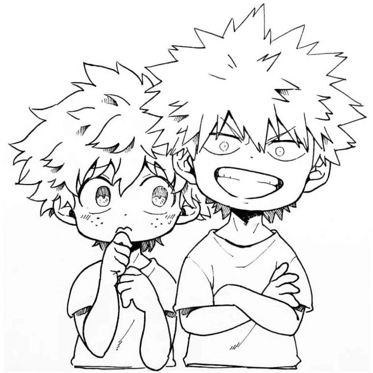 Deku Coloring Pages From My Hero Academia – Xcolorings avec Coloriage My Hero Academia