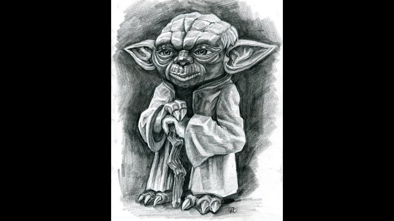 Démo: Dessin Maître Yoda - à Coloriage Maitre Yoda