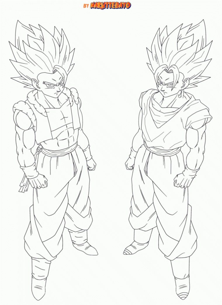 Dendeindb: Dragon Ball Coloring Pages Gogeta : Dragon Ball encequiconcerne Coloriage Gogeta