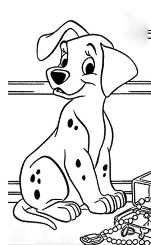 Dessin Chien Dalmatien | Desenhos Para Crianças Colorir pour Coloriage De Chien Trop Mignon A Imprimer