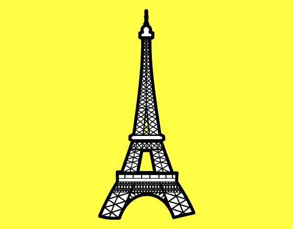 Dessin De Tour Eiffel Colorie Par Membre Non Inscrit Le 16 avec Comment Dessiner La Tour Eiffel