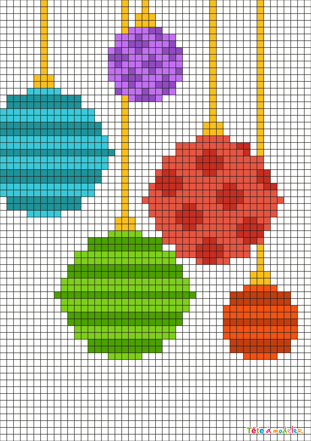 Dessin Pixel Noel - Primanyc destiné Pixel Art Père Noël