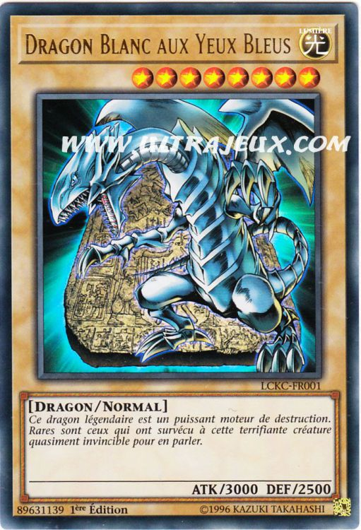 Dragon Blanc Aux Yeux Bleus (Lckc-Fr001-C) [Carte Yu-Gi-Oh dedans Dragon Blanc Aux Yeux Bleus Dessin