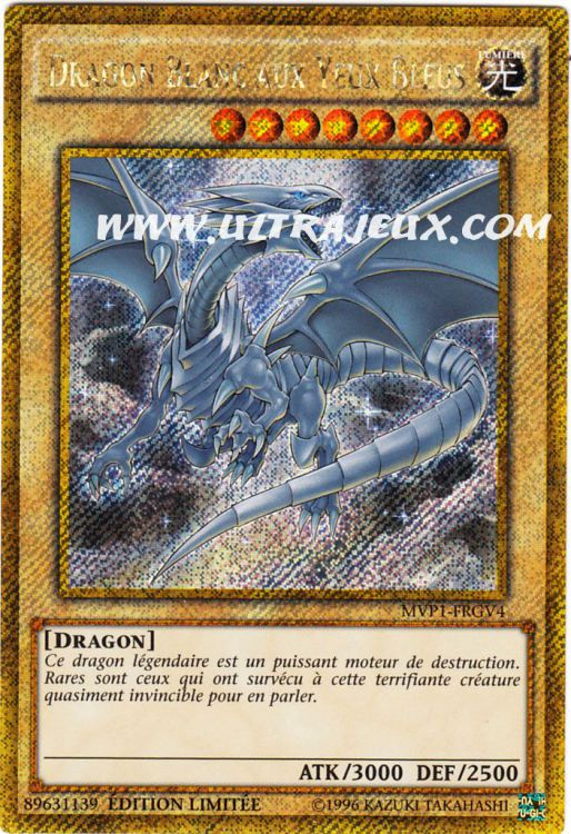 Dragon Blanc Aux Yeux Bleus (Mvp1-Frgv4) [Carte Yu-Gi-Oh intérieur Dragon Blanc Aux Yeux Bleus Dessin
