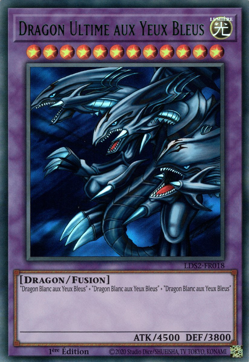 Dragon Ultime Aux Yeux Bleus - Carte À L'Unité Yu-Gi-Oh tout Dragon Blanc Aux Yeux Bleus Dessin