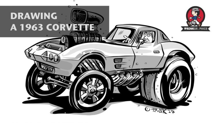 Drawing 63 Corvette Gasser Hot Rod Cartoon (Ipad Pro pour Dragster Dessin Drawing 63 Corvette Gasser Hot Rod Cartoon (Ipad Pro pour Dragster Dessin
