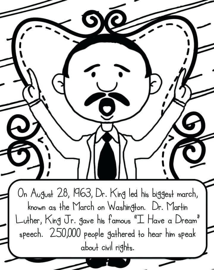 Free Printable Martin Luther King Jr Day (Mlk Day serapportantà Mlk Coloring Pages