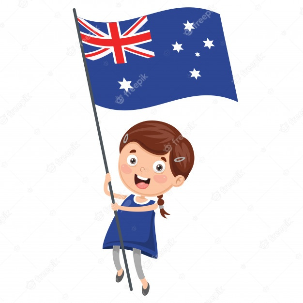Illustration De Kid Tenant Le Drapeau De L'Australie encequiconcerne Comment Dessiner Le Drapeau De L'Angleterre