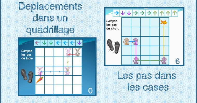 Ipotâme .Tâme: Cp Diaporama Animé : Déplacement Dans encequiconcerne Ipotame Maths Cp