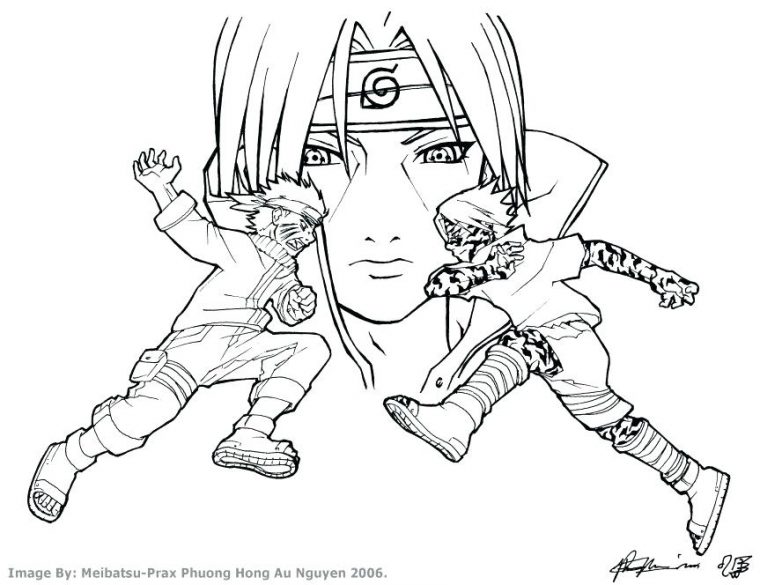 Kakashi Hatake Coloring Pages At Getcolorings | Free serapportantà Coloriage Kakashi