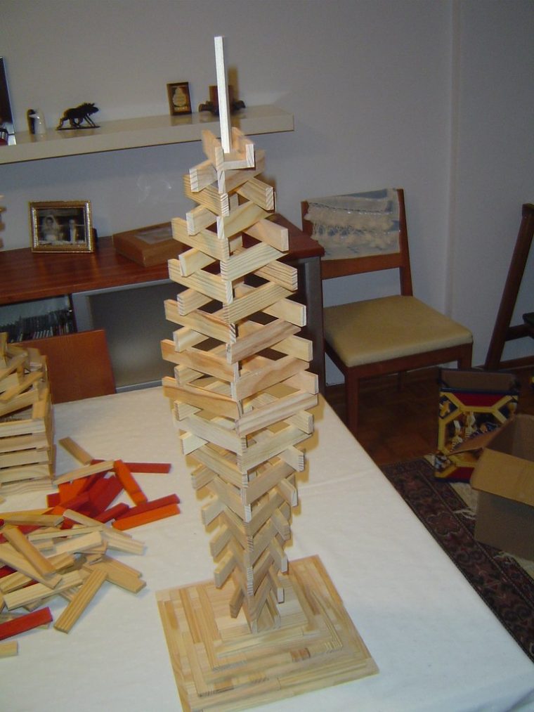 Kapla Tower – A Photo On Flickriver avec Modele Kapla Tour Eiffel Facile