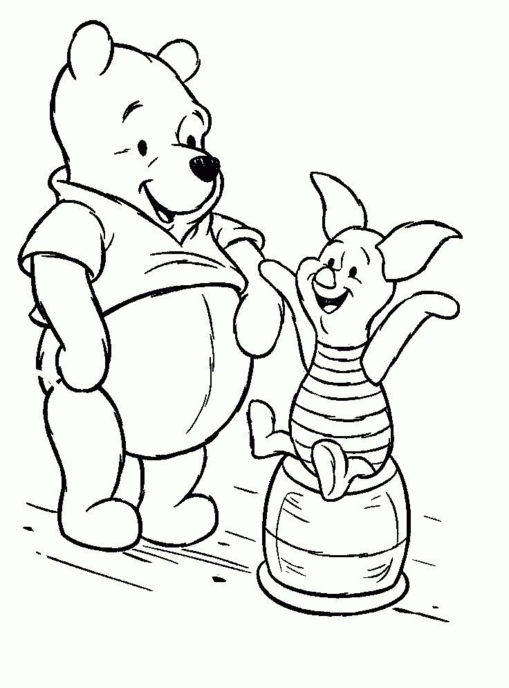 Kids Page: Winnie The Pooh Piglet Laugh Look Love intérieur [%Winnie The Pooh Coloring Pages,+60%|Winnie The Pooh Coloring Pages,+60%%]
