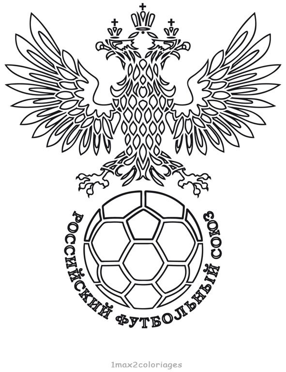 Logo Coupe Du Monde Équipe De Russie De Football | Coupe destiné Coloriage Foot Coupe Du Monde